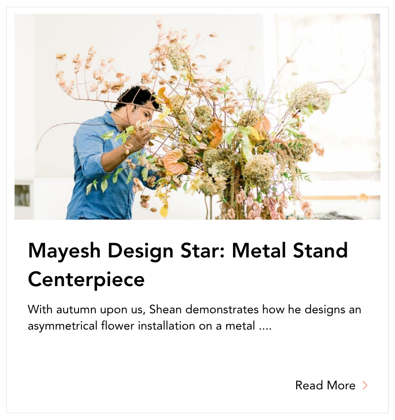 blog tile - Mayesh Design Star- Metal Stand Centerpiece
